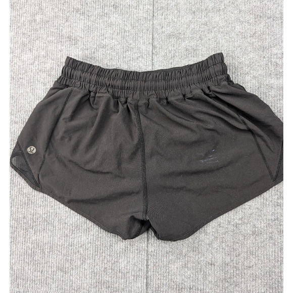 Lululemon Hotty Hot Shorts Womens 4 Black Lined Athletic Running Training Gym - Picture 5 of 7
